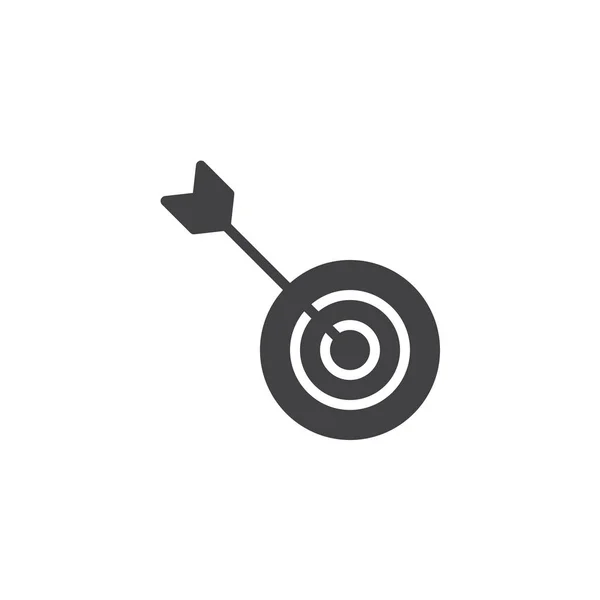 Objetivo flecha vector icono — Vector de stock