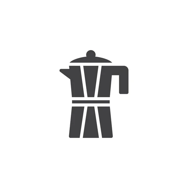 Kaffeekannen-Vektorsymbol — Stockvektor