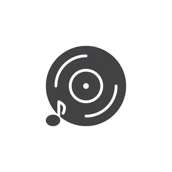 Music disk vector icon — Stock Vector