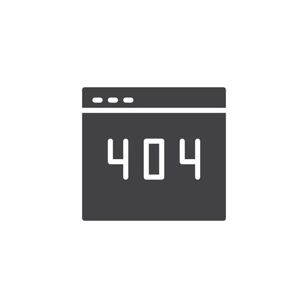 Помилка 404 векторна піктограма веб- сторінки — стоковий вектор