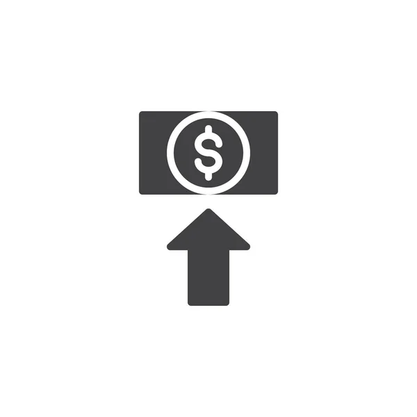 Dollar transfer arrow vector icon — Stock Vector