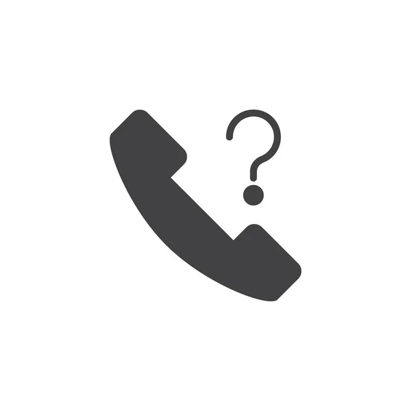 Ícone de vetor de chamada de telefone desconhecido —  Vetores de Stock