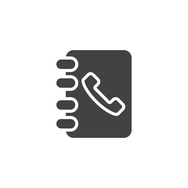 Phonebook agenda vector icon — Stock Vector