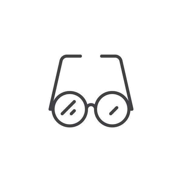 Icono de contorno de gafas — Vector de stock