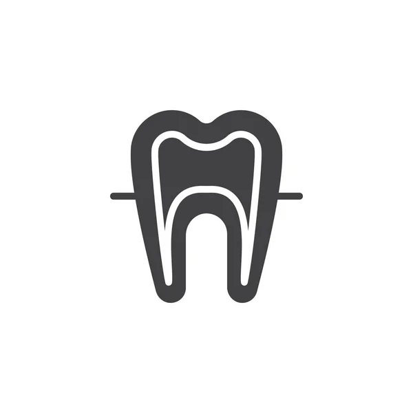 Modelo de dente humano ícone vetorial —  Vetores de Stock