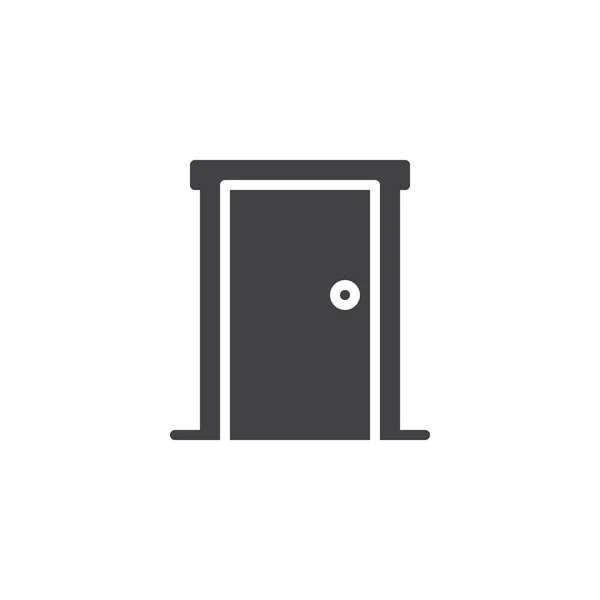 Porte fermée icône vectorielle d'entrée — Image vectorielle