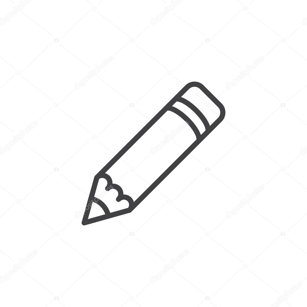 Edit pen outline icon