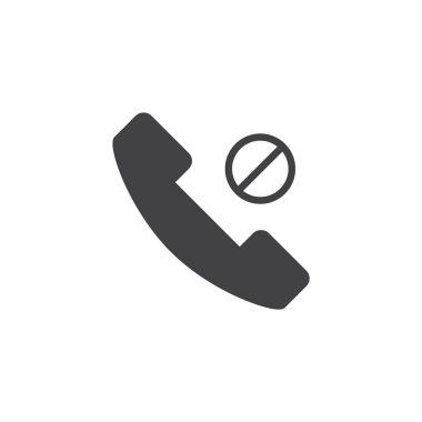 Blok telefon vektör simgesi
