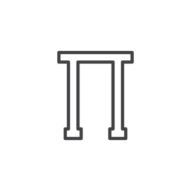 Pi harf anahat simgesini