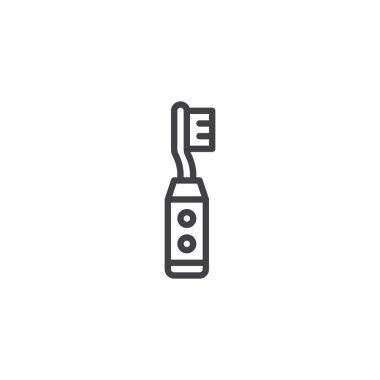 Elektrikli diş fırçası anahat simgesini