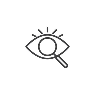 Göz arama anahat simgesini