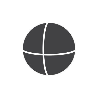 Küre geometrik şekil vektör simgesi