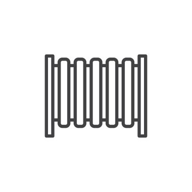 Radyatör anahat simgesini Isıtma