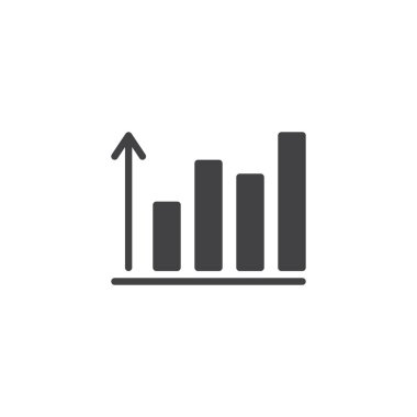 Büyüyen grafik vektör simgesi