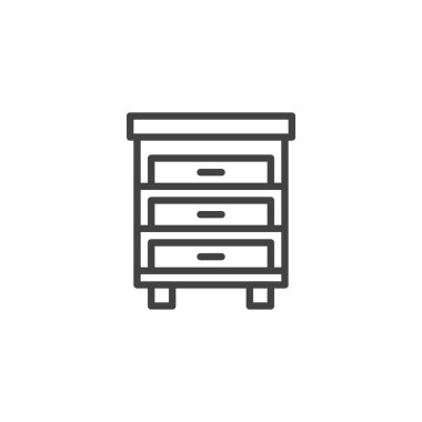 Çekmece kabine anahat simgesini