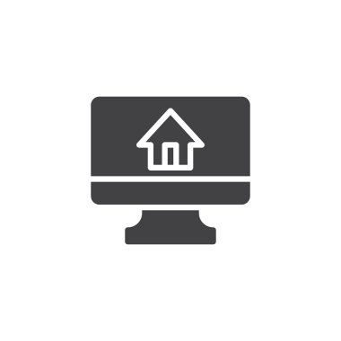 Ev ekranı vektör simgesine izlemek