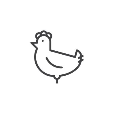 Tavuk anahat simgesini.