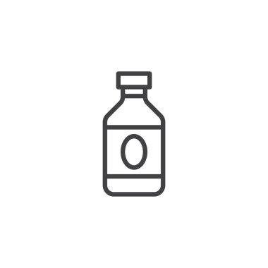 Soda içecek şişe anahat simgesini