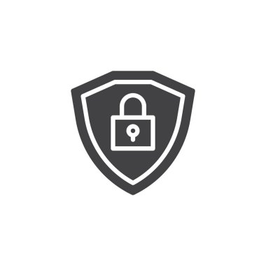 Kilit güvenlik vektör simgesi