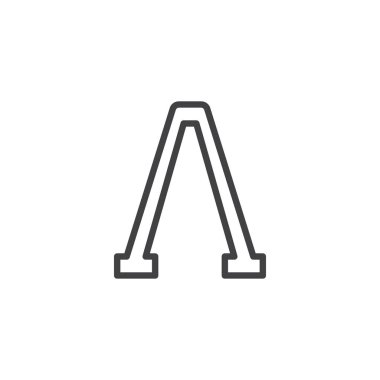 Lambda harf anahat simgesini