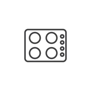 Mutfak soba anahat simgesini