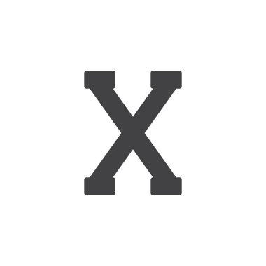 Chi mektup vektör simgesi