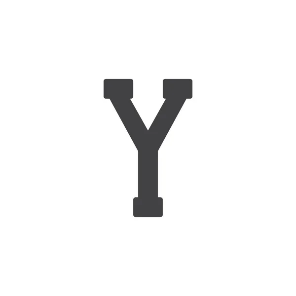 Icône vectorielle lettre Upsilon — Image vectorielle