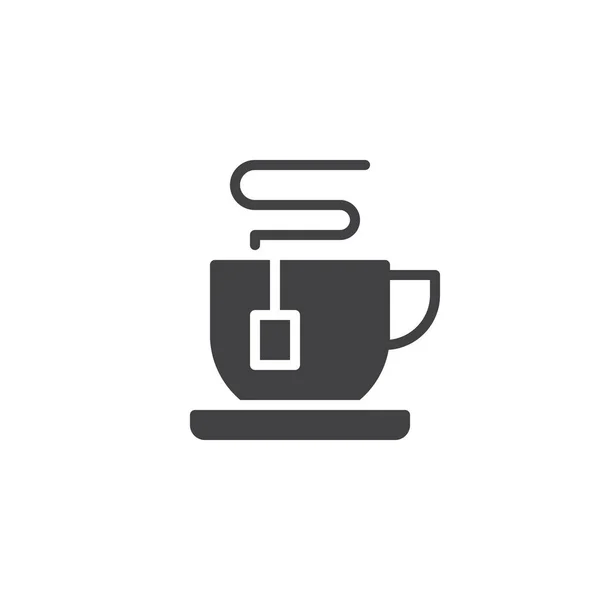 Té verde taza vector icono — Vector de stock