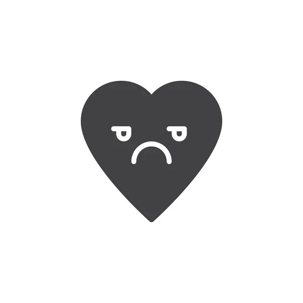 Unamused Gesicht Emoticon Vektor-Symbol — Stockvektor