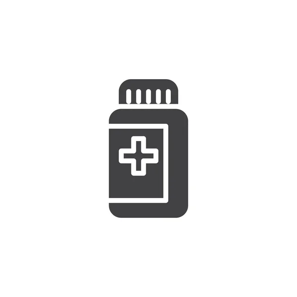 Icône de vecteur de bouteille médicale — Image vectorielle