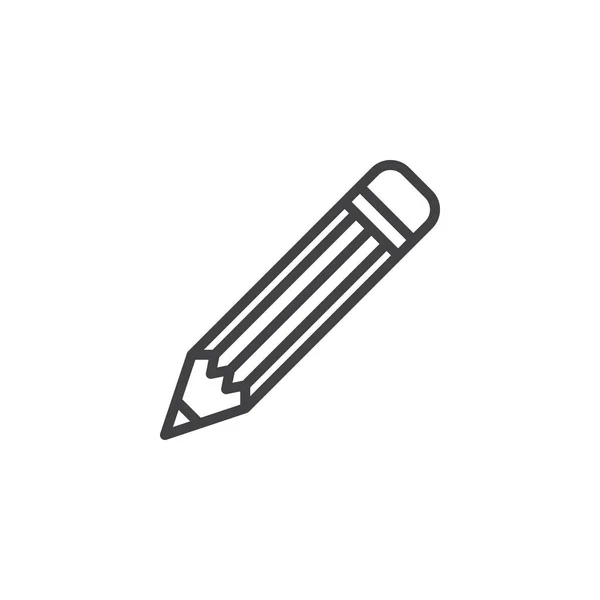 Иконка контура Office Pencil — стоковый вектор