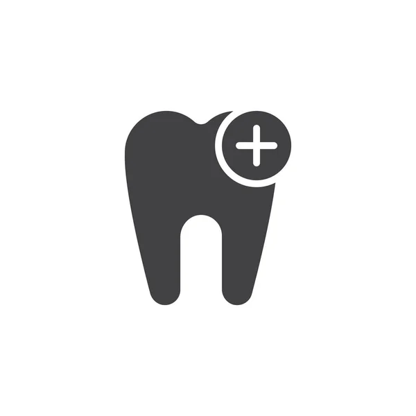 Add tooth vector icon — Stock Vector