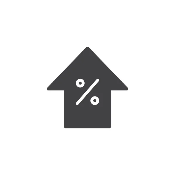 Discount increase arrow vector icon — Stock Vector