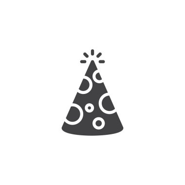 Parti şapka vektör simgesi