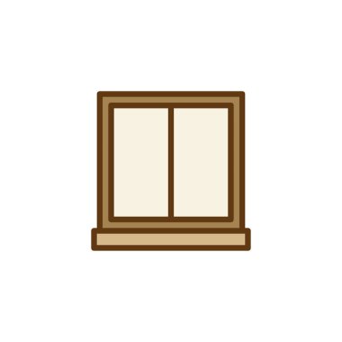 Doldurulmuş anahat simgesini çift asılı cam