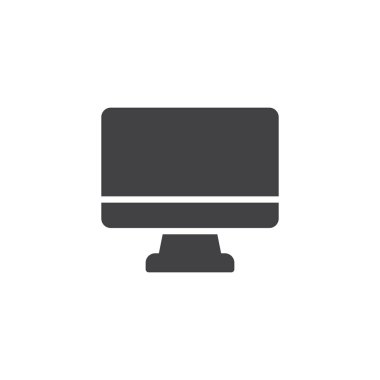 bilgisayar izleyici vektör simgesi