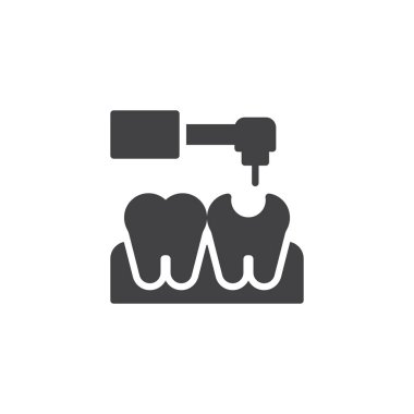 Diş tedavisi vektör simgesi
