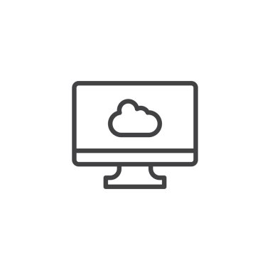 bulut bilgi işlem anahat simgesini