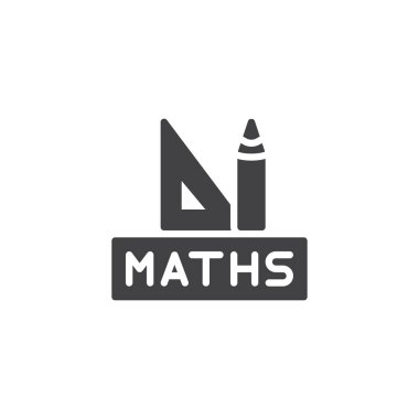 Matematik araçlar vektör simgesi