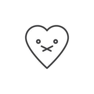 İstersen yüz ifade anahat simgesi