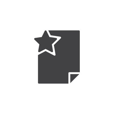 Kağıt vektör yıldız simgesi