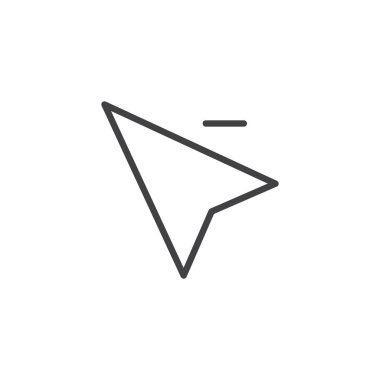 İmleç iptal anahat simgesi