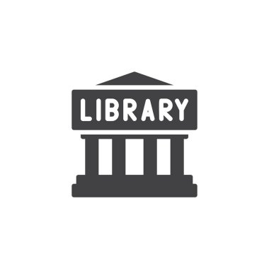 Kütüphane oluşturma vektör simgesi