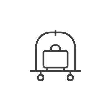 Bagaj arabası anahat simgesini