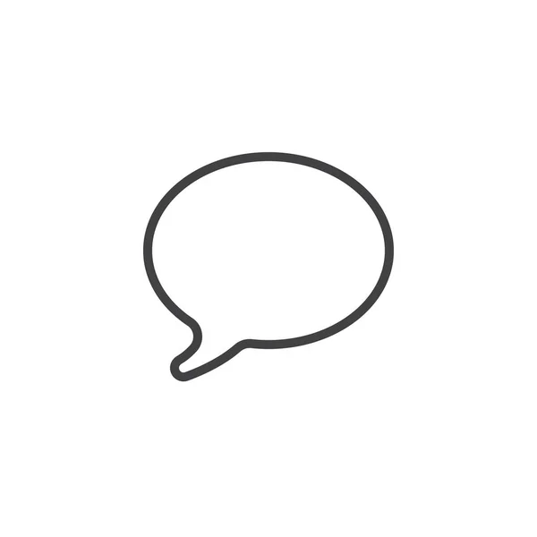 Diálogo burbujas de discurso esbozar icono — Vector de stock