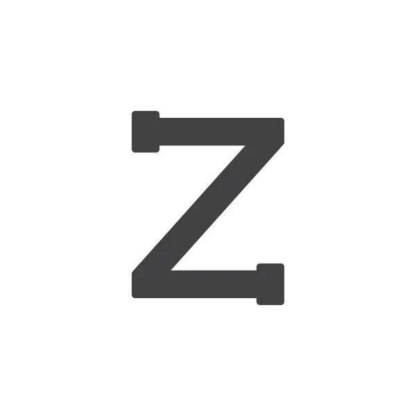 Zeta betű vektor ikon — Stock Vector