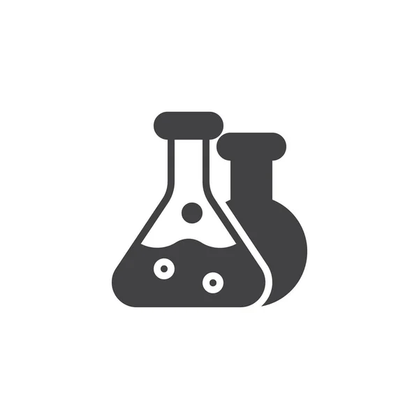 Icono de vector de frasco químico — Vector de stock