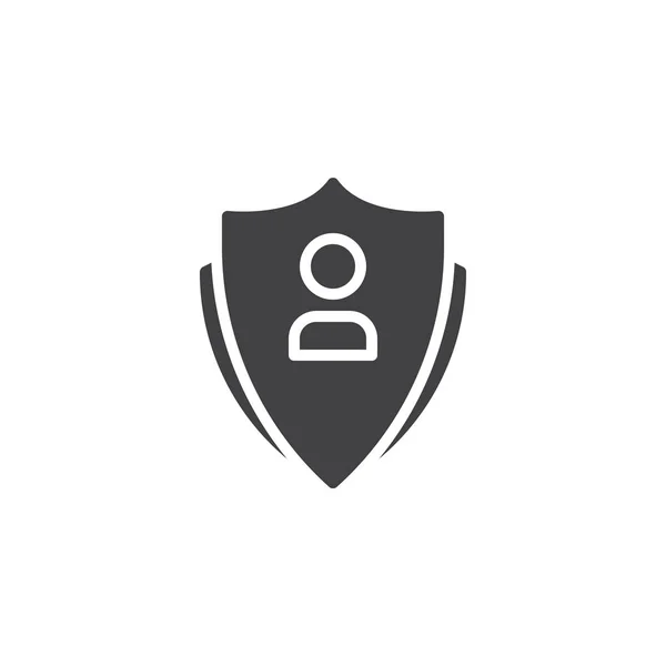 Ikona wektora ochrony konta użytkownika — Wektor stockowy