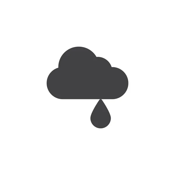 Cloud with rain vector icon — Stock Vector