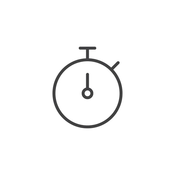 Cronómetro contorno icono del cronómetro — Vector de stock